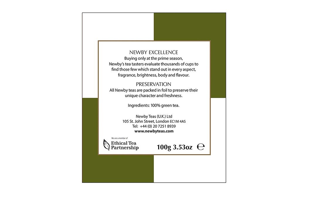 Newby Green Sencha Green Tea    Box  100 grams